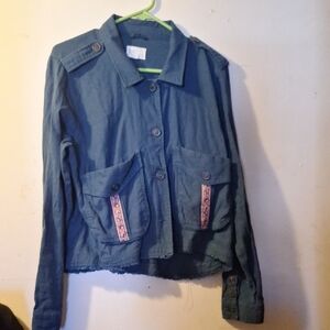 Jolt Women's Teal Utility Jacket